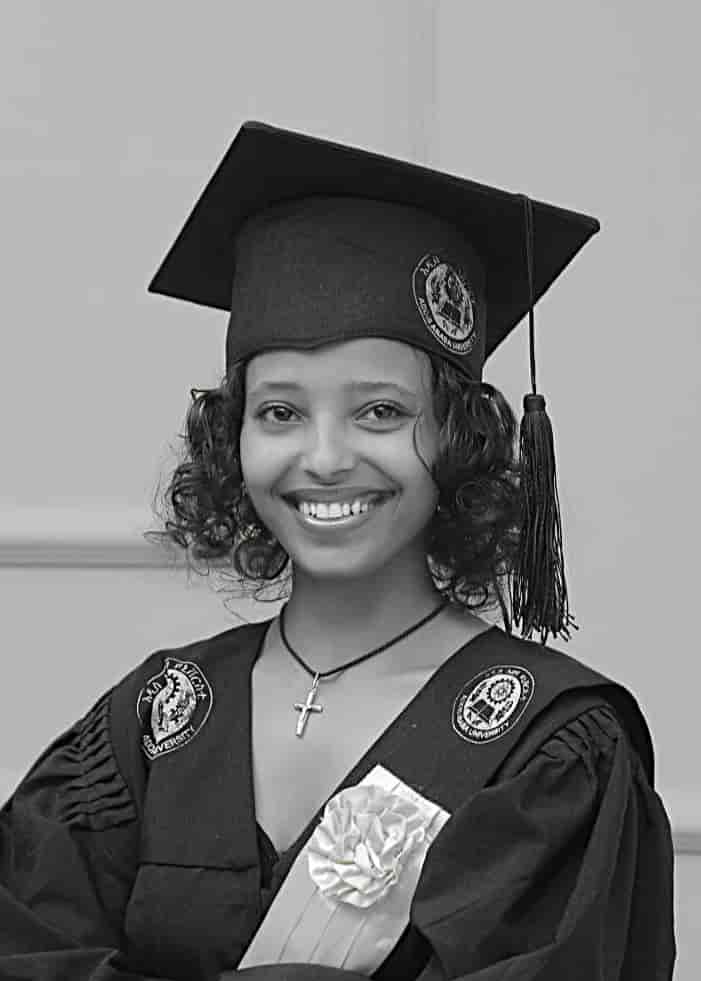 A graduation photo of myself.